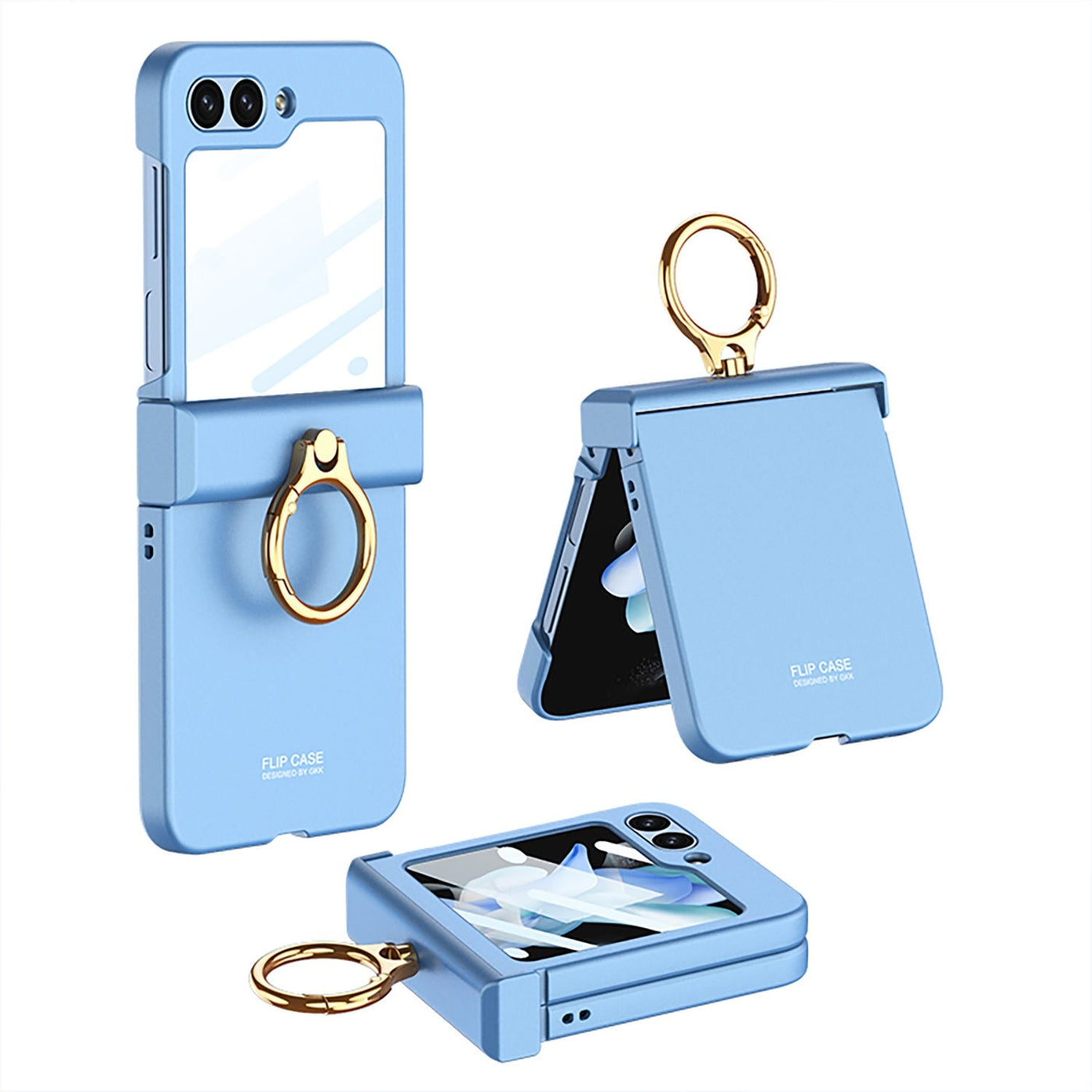 Ultra-thin Case with Ring Holder for Samsung Galaxy Z Flip 5