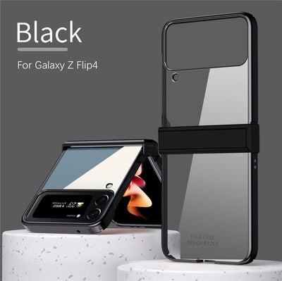 Transparent Plating Frame Full Protection For Galaxy Z Flip 4