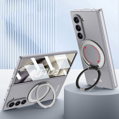 Full Protection Case with Magnetic Ring Stand For Samsung Z Fold 6