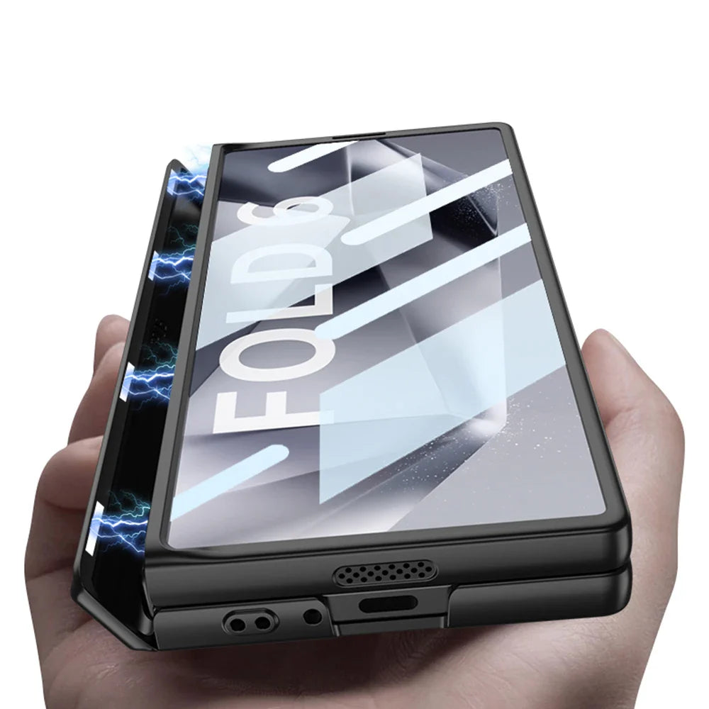 Armor Case with Magnetic Hinge Protection For Samsung Galaxy Z Fold 6