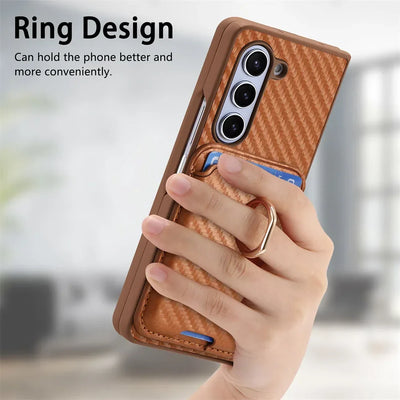 Full Protection Case with Detachable Card Wallet For Samsung Galaxy Z Fold 6