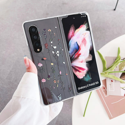 Cute Flowers Case For Samsung Galaxy Z Fold 3 5G