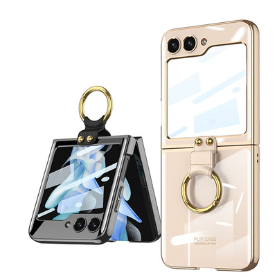 Electroplating Case with Ring Bracket for Samsung Galaxy Z Flip 5