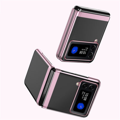 Luxury Ultra-thin Plating Transparent Case For Samsung Galaxy Z Flip 4