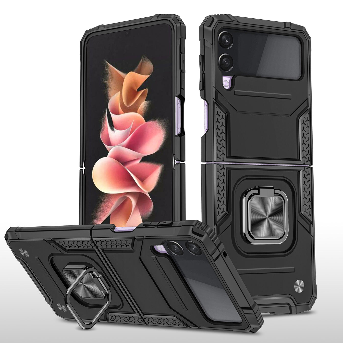 Shockproof Armor Case Stand for Samsung Galaxy Z Flip 4