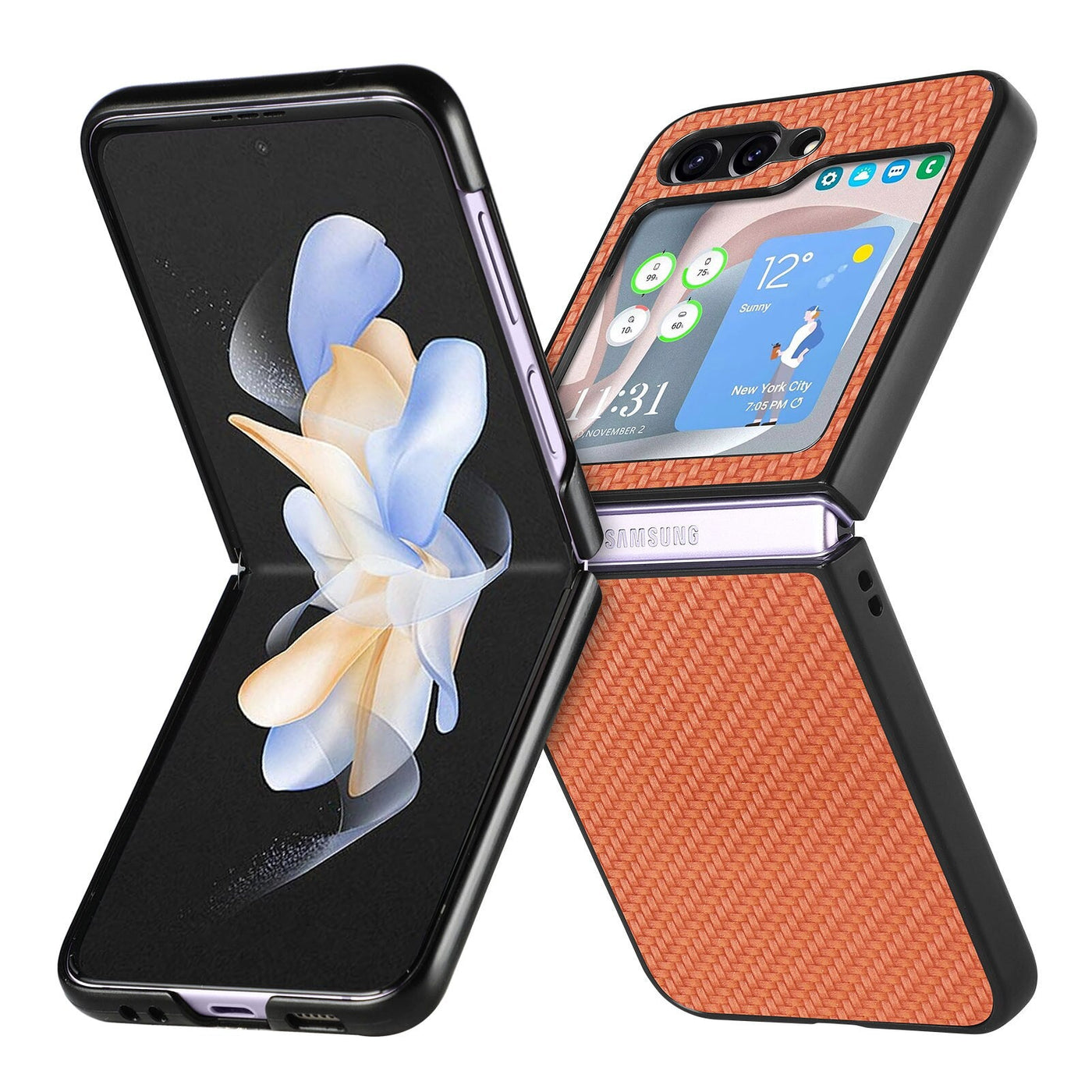 Anti-Fingerprint Matte Cover Case for Samsung Galaxy Z Flip 5