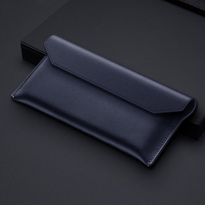 Genuine Leather Magnetic Pouch Case For Samsung Galaxy Z Fold 4