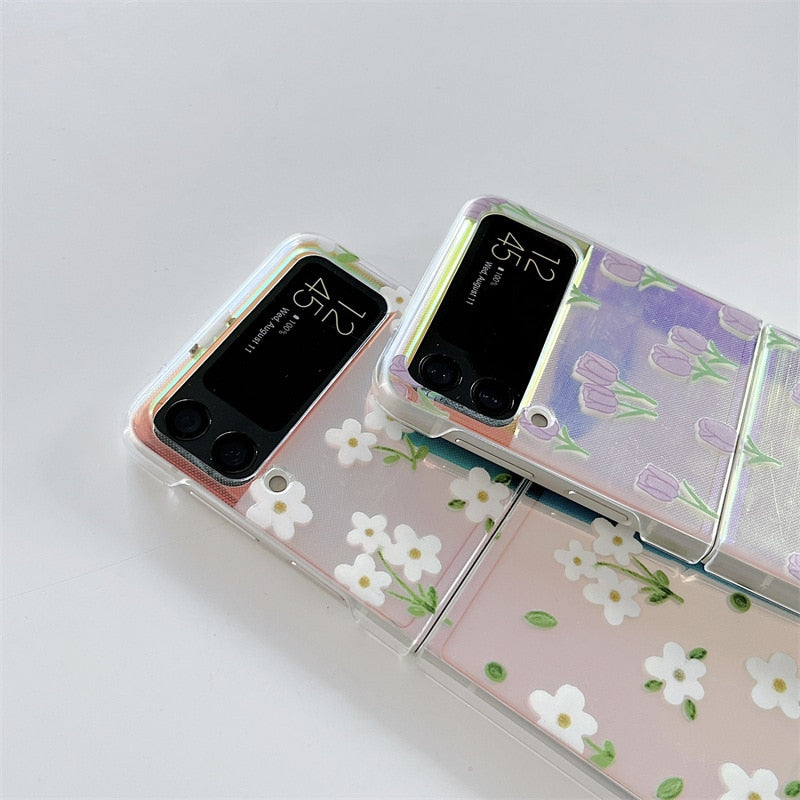 Retro Tulip Flower Case for Samsung Galaxy Z Flip 3