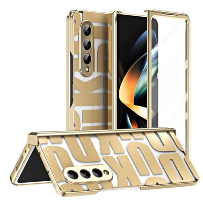 Luxury Transparent Plating Case For Samsung Galaxy Z Fold 5