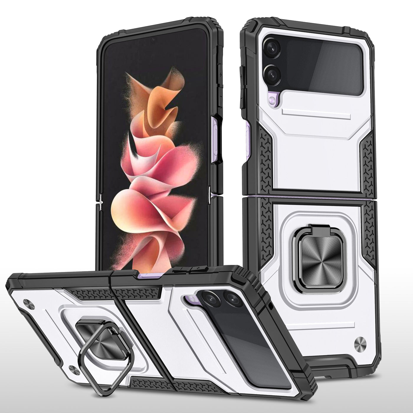 Shockproof Armor Case Stand for Samsung Galaxy Z Flip 4