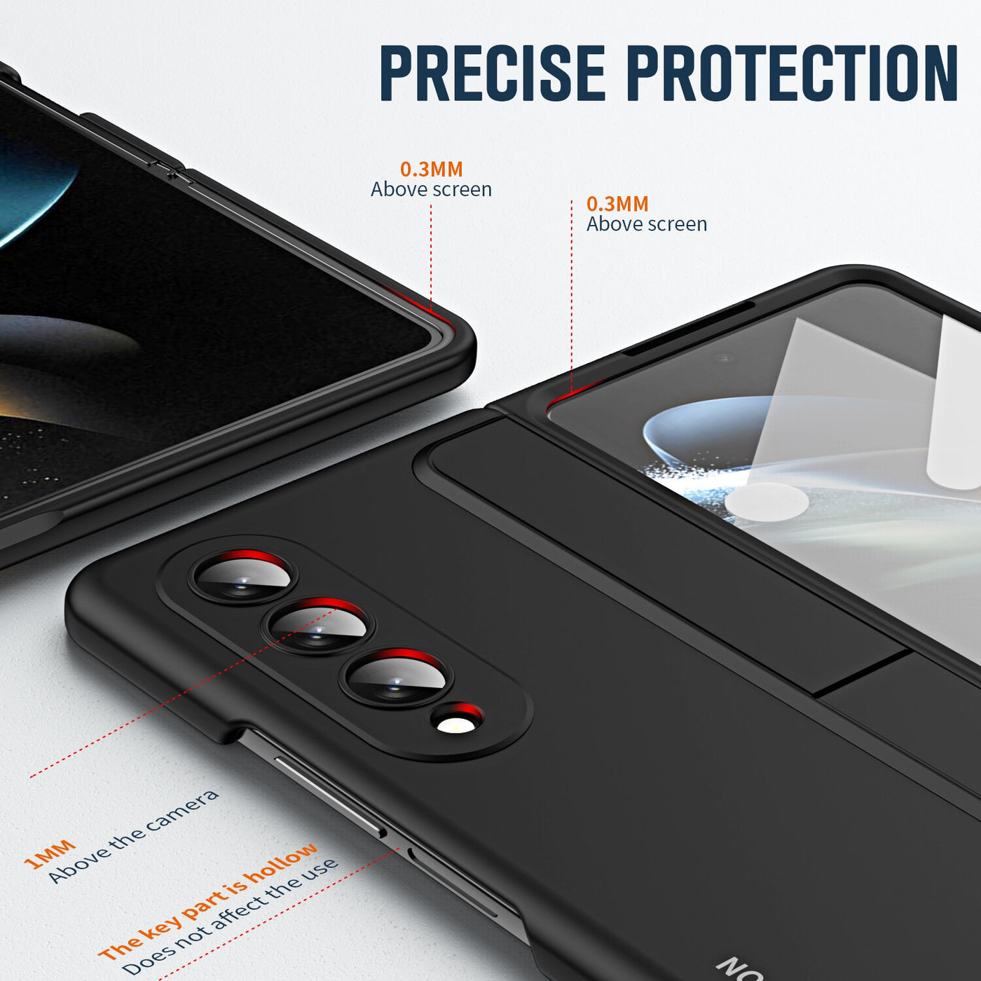 Removable Pen Holder Kickstand Case For Samsung Galaxy Z Fold 4