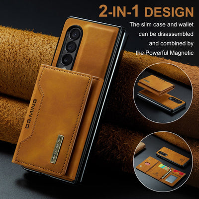 2 In 1 Leather Wallet Case For Samsung Galaxy Z Fold 5