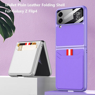 Wallet Leather Case For Samsung Galaxy Z Flip 4