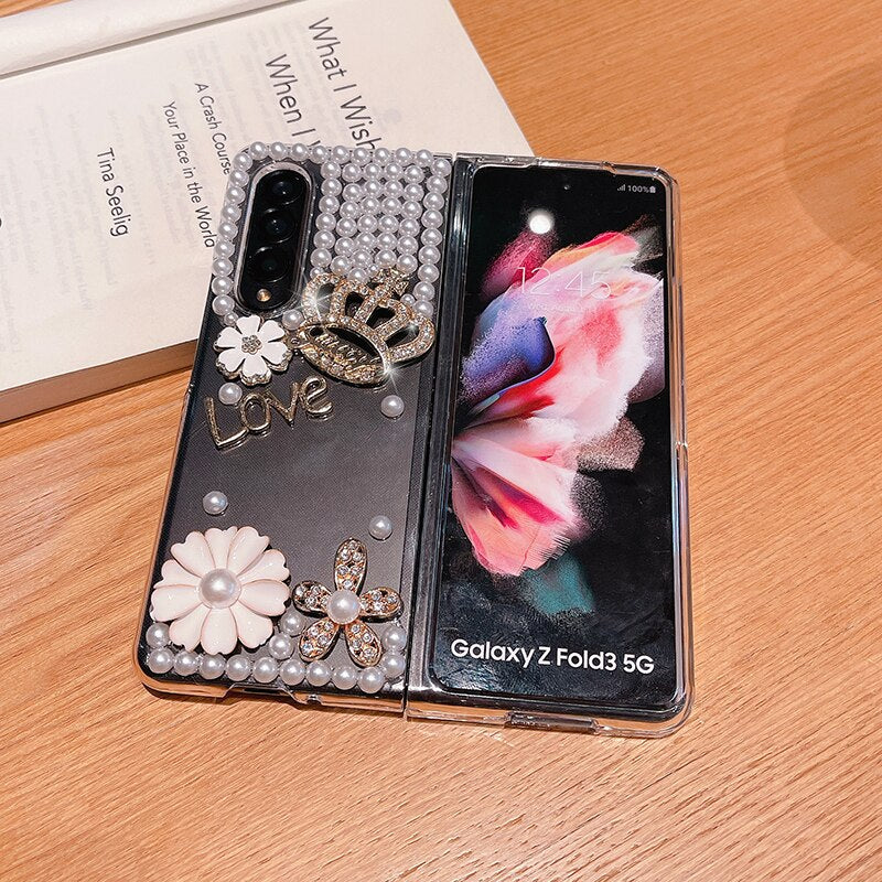 Luxury Bling Rhinestone Case For Samsung Galaxy Z Fold 3 5G