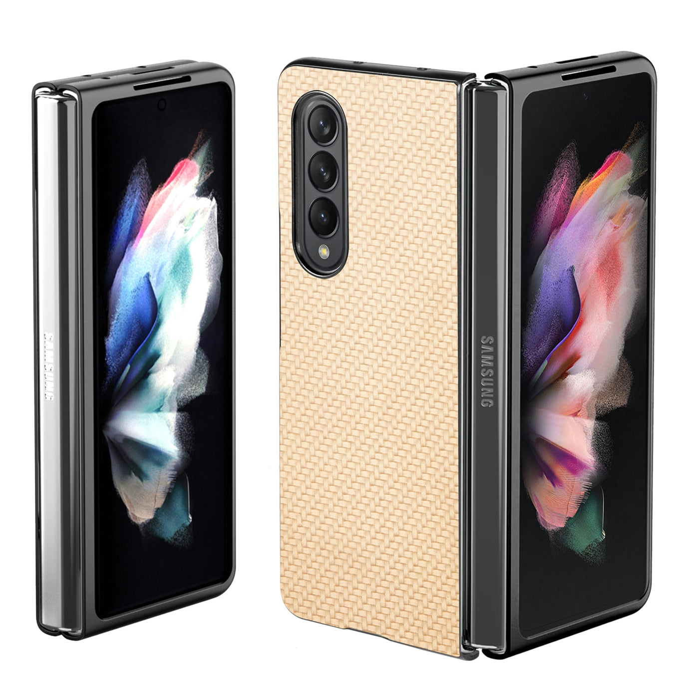 Anti-Shock Carbon Fiber Slim Case for Samsung Galaxy Z Fold 4