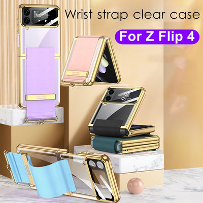 Wrist Strap Holder Case for Samsung Galaxy Z Flip 4