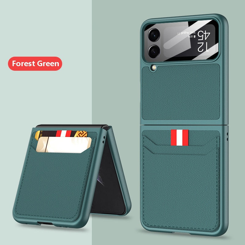 Wallet Leather Case For Samsung Galaxy Z Flip 4