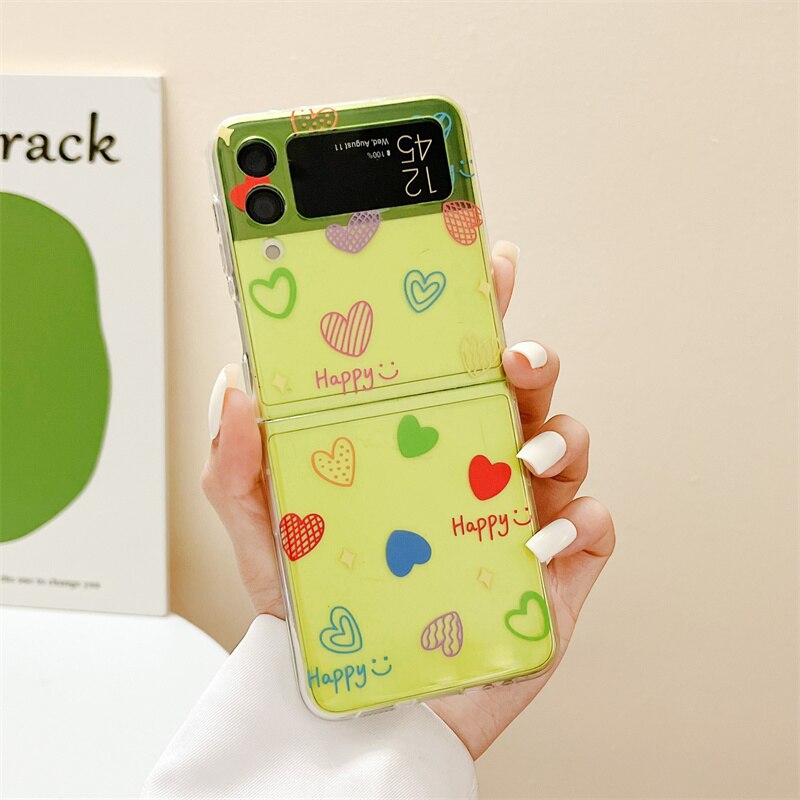 Lovely Color Heart Case For Samsung Galaxy Z Flip 3