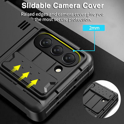 Heavy Duty Protective Case with S Pen Holder For Samsung Galaxy Z Fold 5