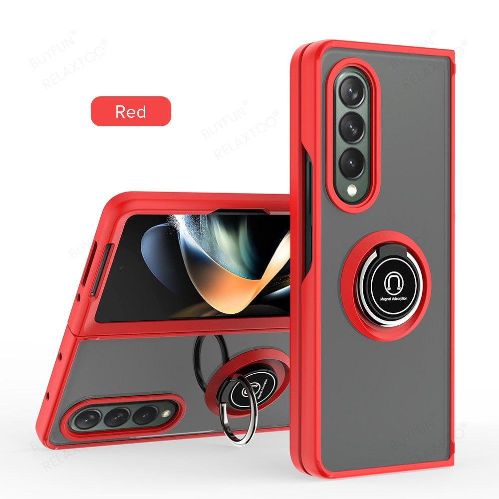 Magnet Holder Ring Armor Case For Samsung Galaxy Z Fold 4