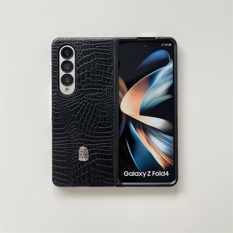 luxury Leather Case for Samsung Galaxy Z Fold 4