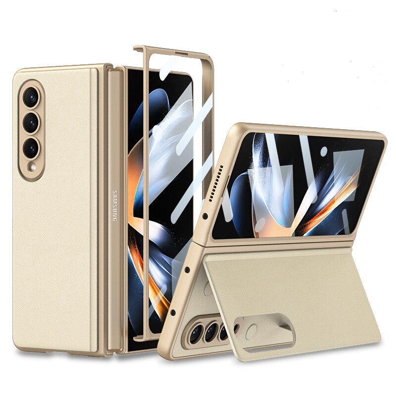 Magnet Leather Holder Case For Samsung Galaxy Z Fold 4