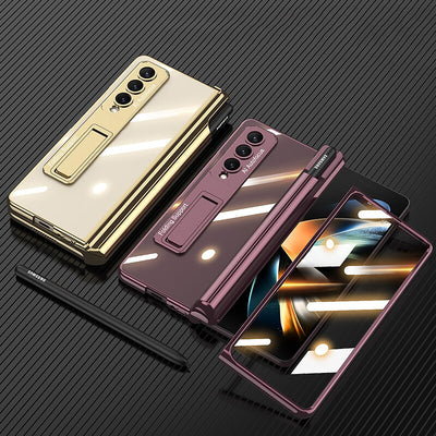 Transparent Case with Pen Holder For Samsung Galaxy Z Fold 4