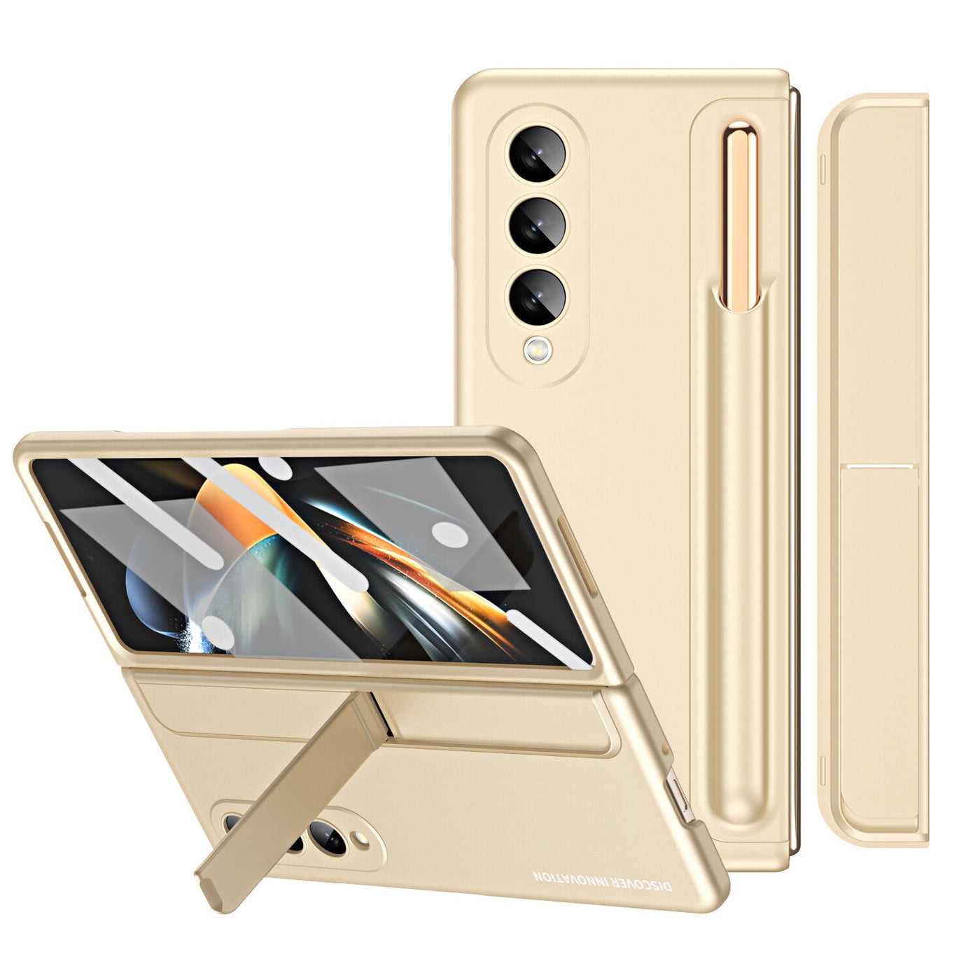 Removable Pen Holder Kickstand Case For Samsung Galaxy Z Fold 4