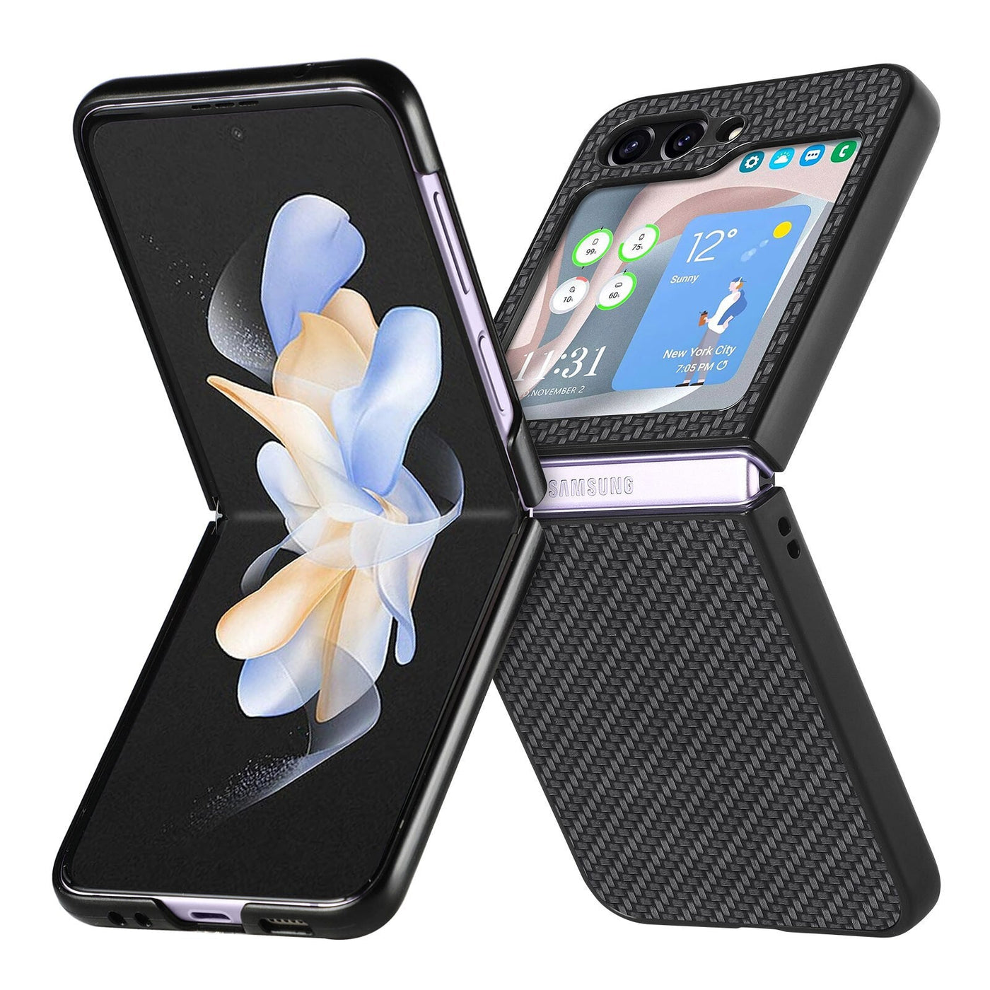 Anti-Fingerprint Matte Cover Case for Samsung Galaxy Z Flip 5