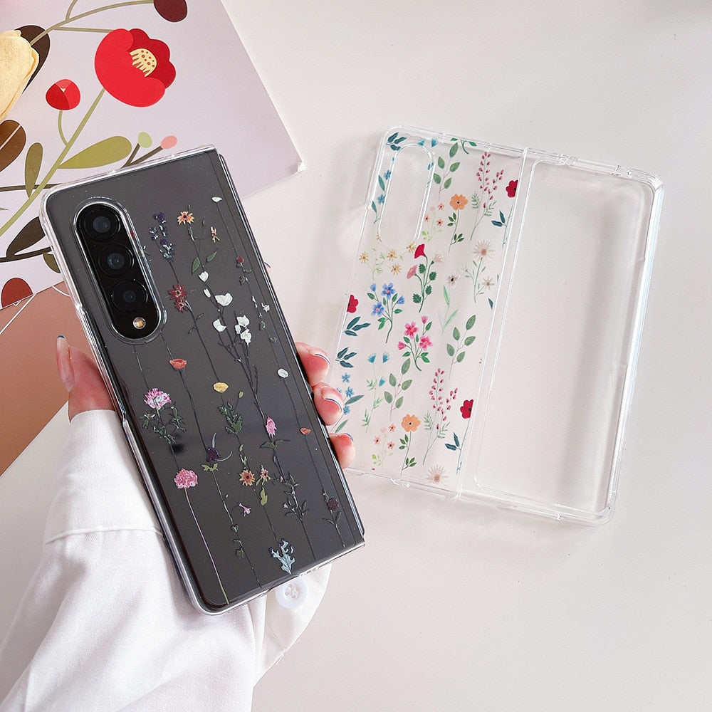 Cute Flowers Case For Samsung Galaxy Z Fold 3 5G