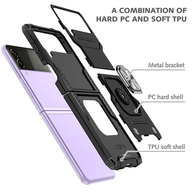 Shockproof Armor Case Stand for Samsung Galaxy Z Flip 4