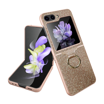 Luxury Colorful Case with Ring Bracket For Galaxy Z Flip 5