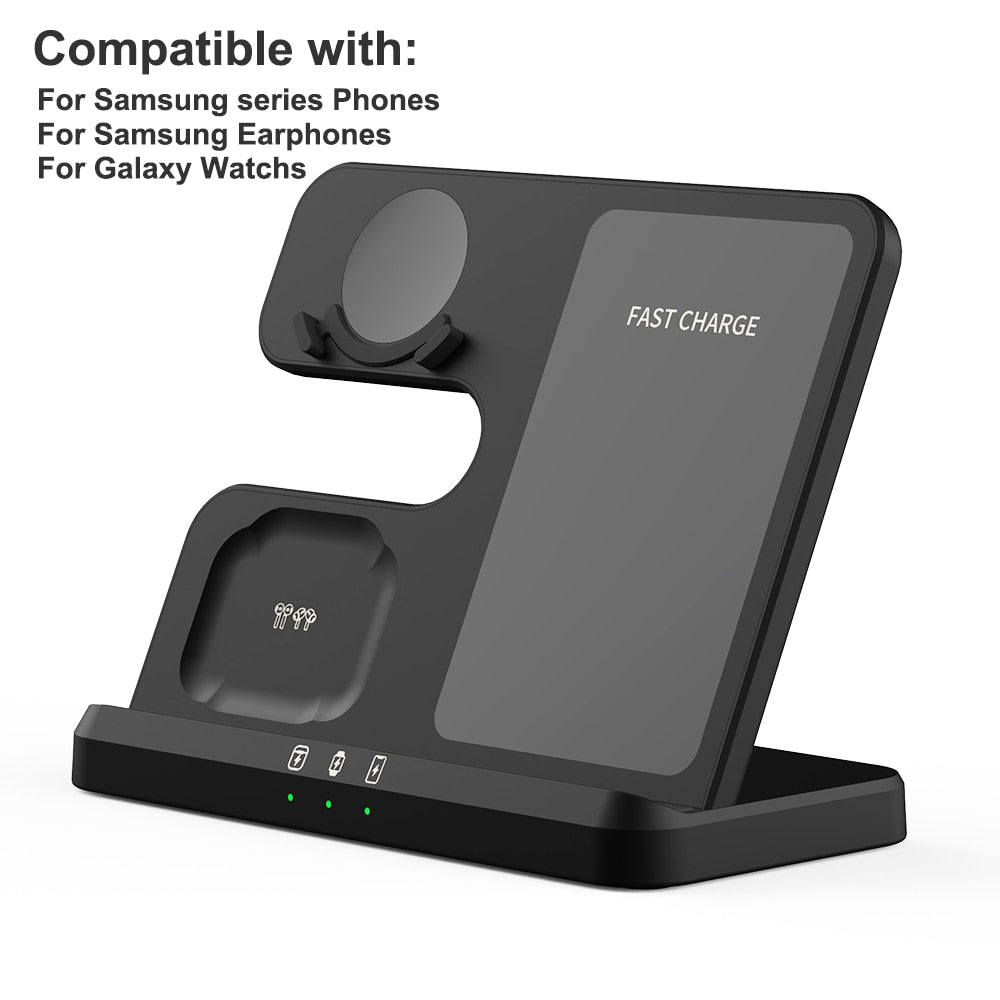 3 in 1 Wireless Fast Charging Station  for Samsung Galaxy S22 Ultra