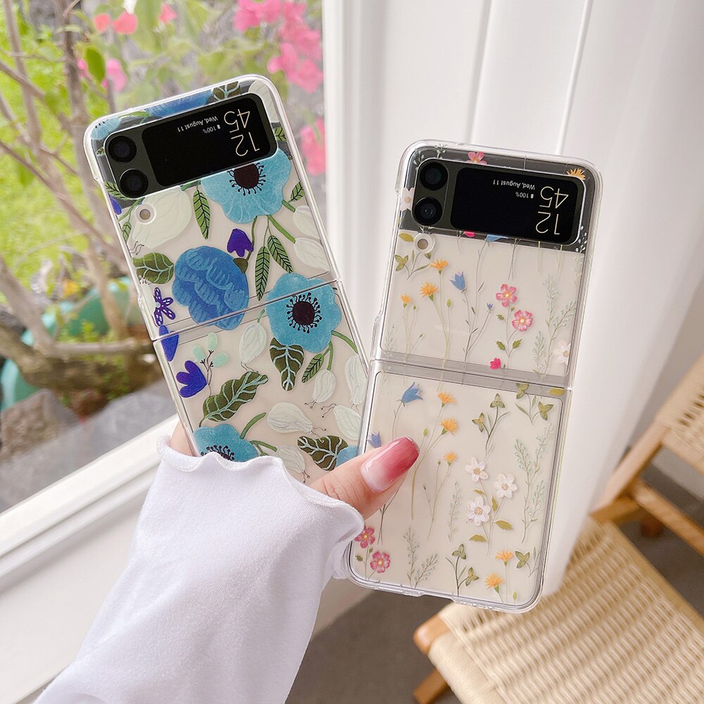 Cute Flowers Case For Samsung Galaxy Z Flip 3