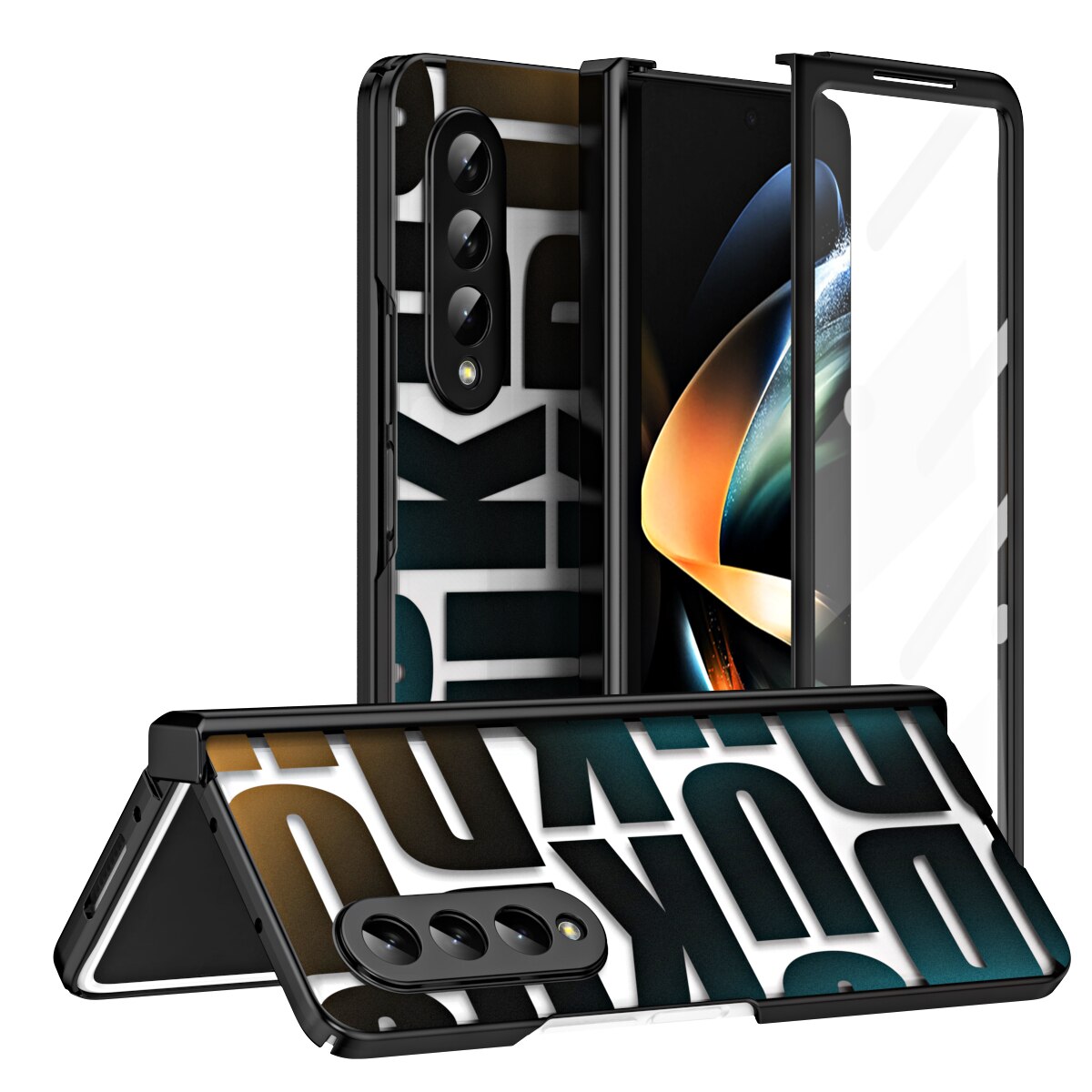 Luxury Transparent Plating Case For Samsung Galaxy Z Fold 5