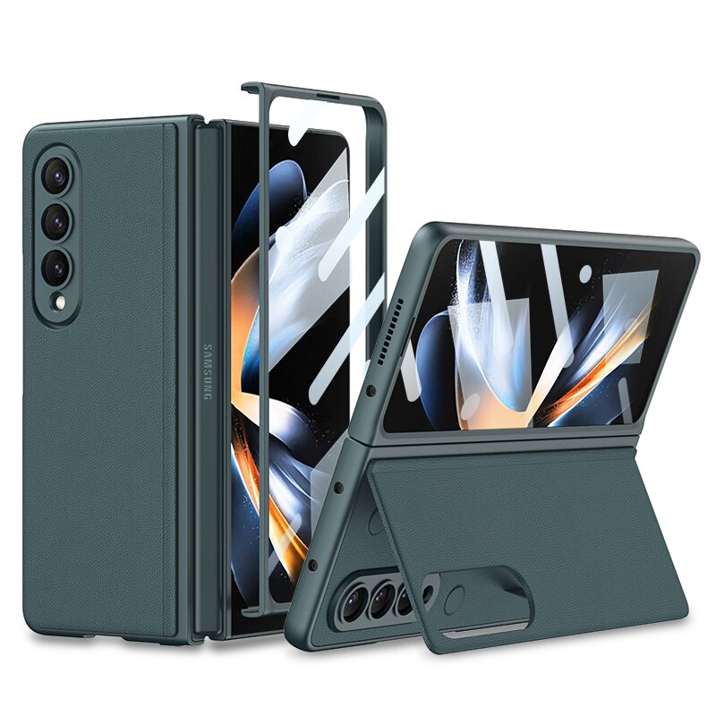 Magnet Leather Holder Case For Samsung Galaxy Z Fold 4