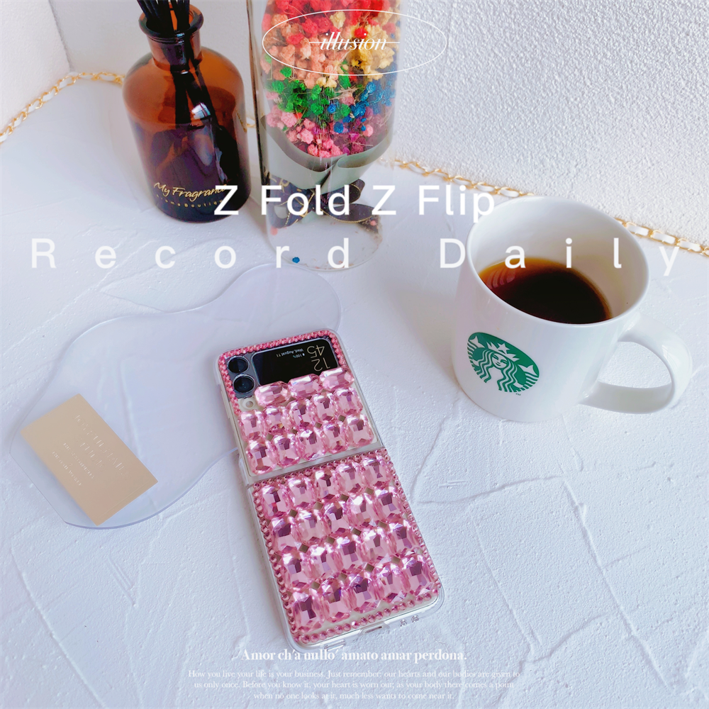 Luxury Pink Case for Galaxy Z Flip 3