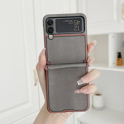 Fashion Joint name Lychee Case for Samsung Galaxy Z Flip 3 5G