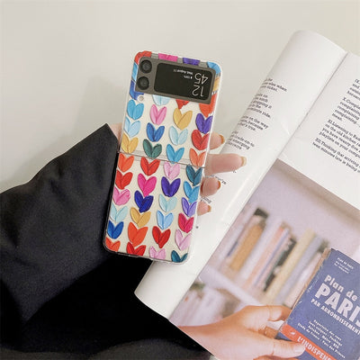 Colorful Oil Painting Case For Samsung Galaxy Z Flip 3 5G