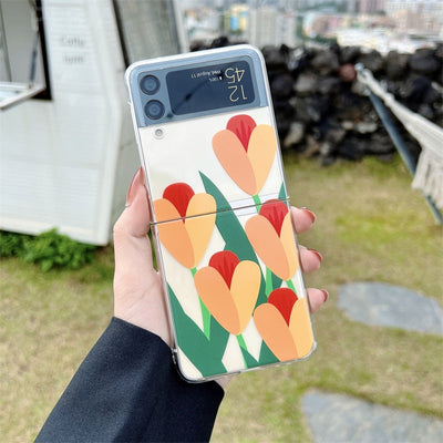Tulip Flowers Case For Samsung Galaxy Z Flip 3 5G