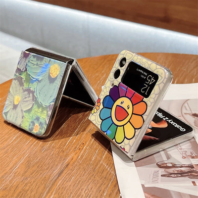 Colorful Smile Flower Case For Samsung Galaxy Z Flip 3 5G