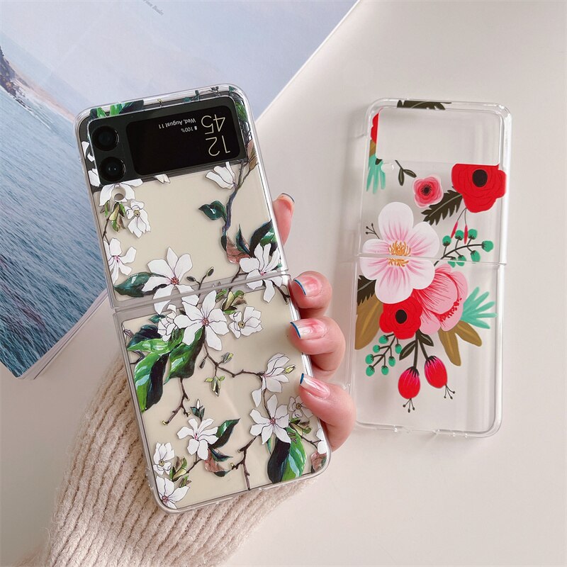 Flower Painting Case For Samsung Galaxy Z Flip 3 5G