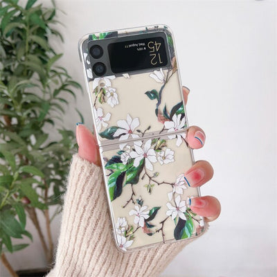Flower Painting Case For Samsung Galaxy Z Flip 3 5G