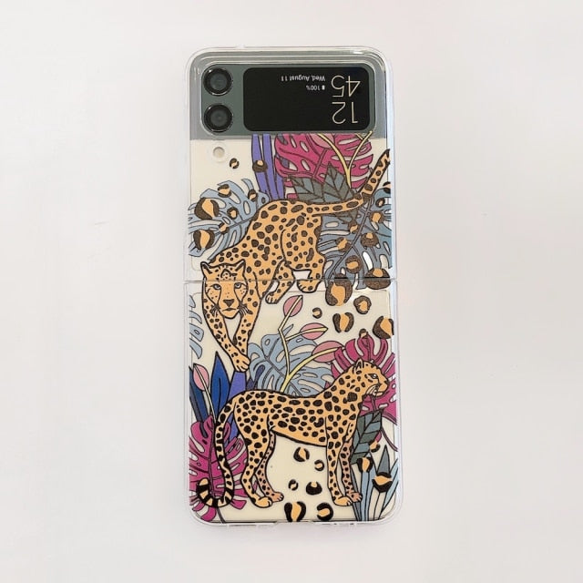 Forest Flower Animal Case for Samsung Galaxy Z Flip 3 5G