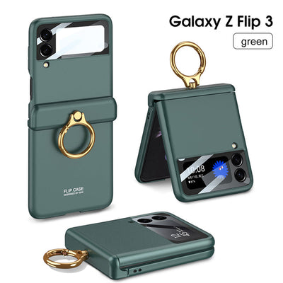 Magnetic All-inclusive Hinge Ring Holder Case for Samsung Galaxy Z Flip3 5G