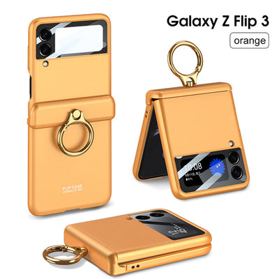 Magnetic All-inclusive Hinge Ring Holder Case for Samsung Galaxy Z Flip3 5G