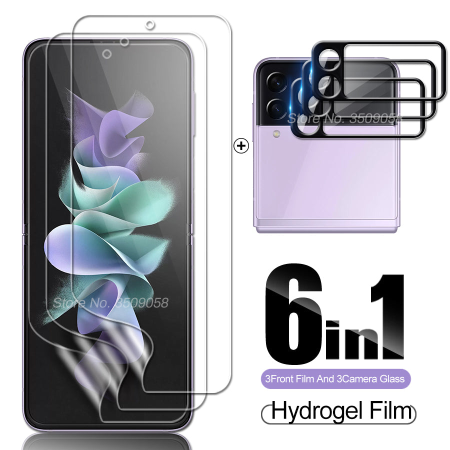 6IN1 3D Curved Camera Protector Glass For Samsung Z Flip3 5G
