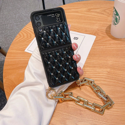 Luxury Wrist Bracelet Chain Case For Galaxy Z Flip 3 5G