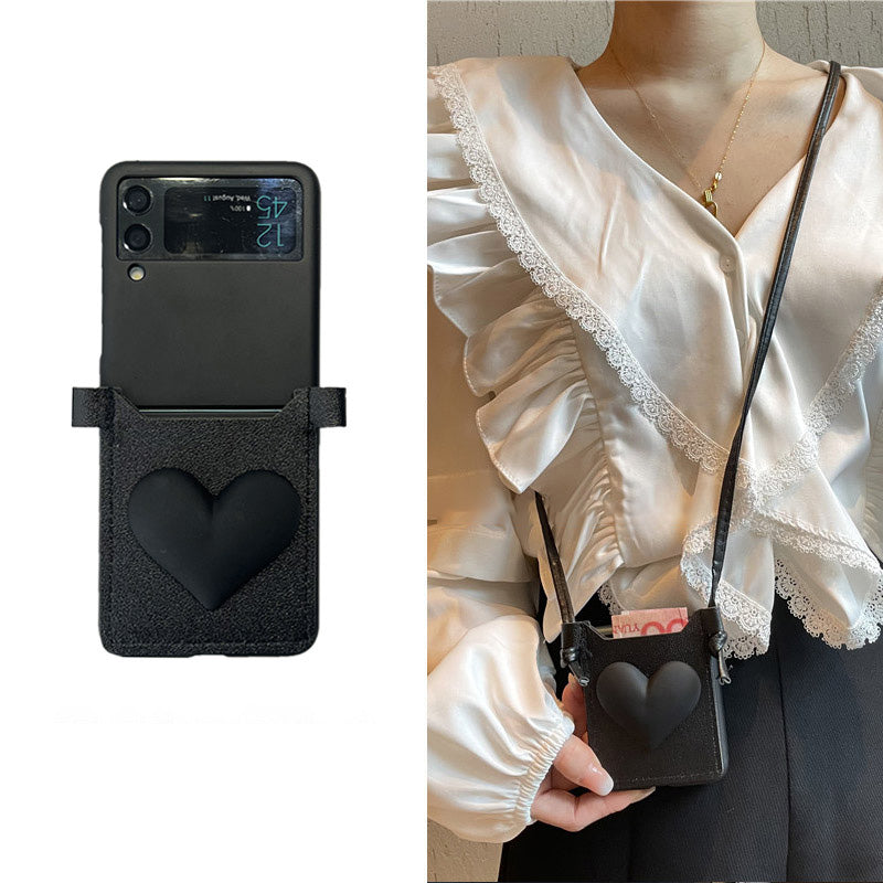 Luxury Crossbody Card Bag Case For Samsung Galaxy Z Flip 3