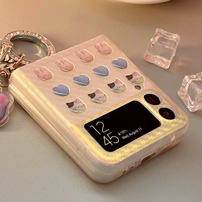 Pearl Bracelet Case With DIY Stickers For Galaxy Z Flip 3